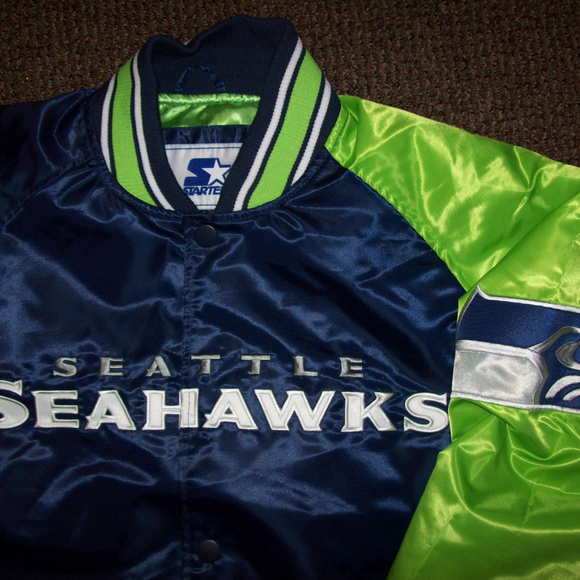 SEATTLE SEAHAWKS Starter Dugout Summer/Fall Jacket - Picture 6 of 8